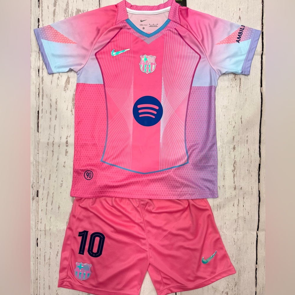 Youth Lamine Yamal Jersey Kit (Jersey + Shorts) Kids Soccer Sets MEDIUM (26) 8-9